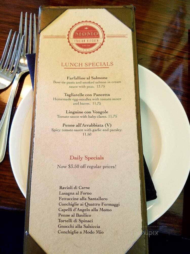Momo's Italian Specialties Pasta Express - Dallas, TX menu_pic