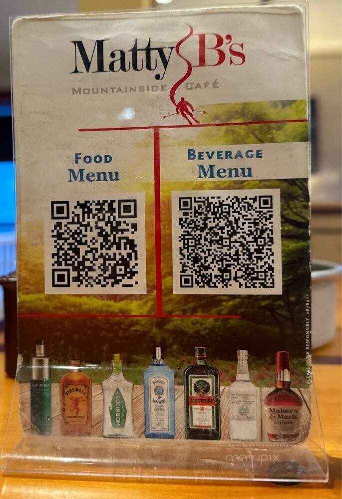 Matty B's Mountainside Cafe - Hart's Location, NH menu_pic
