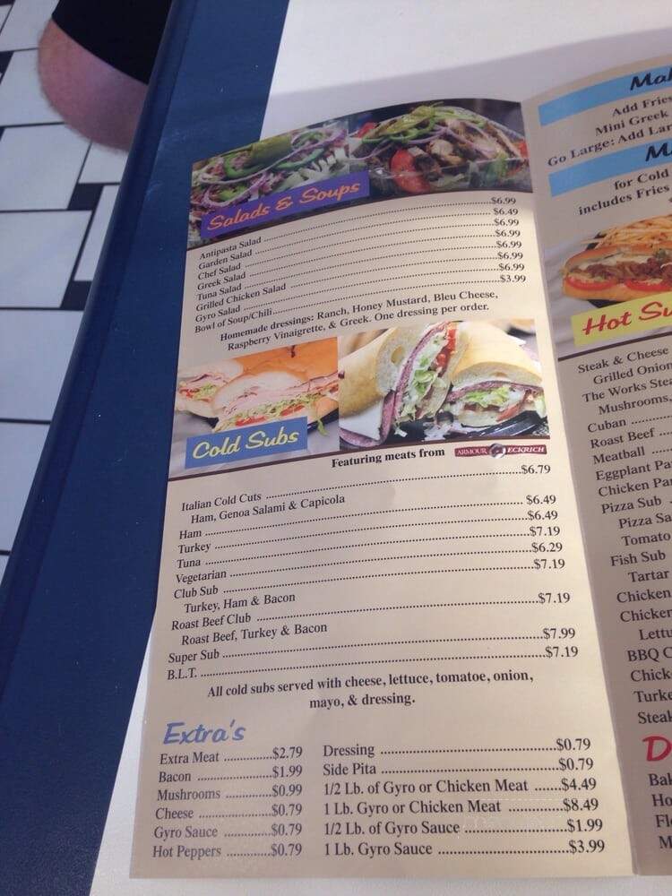 Seminole Subs & Gyros - Clearwater, FL menu_pic