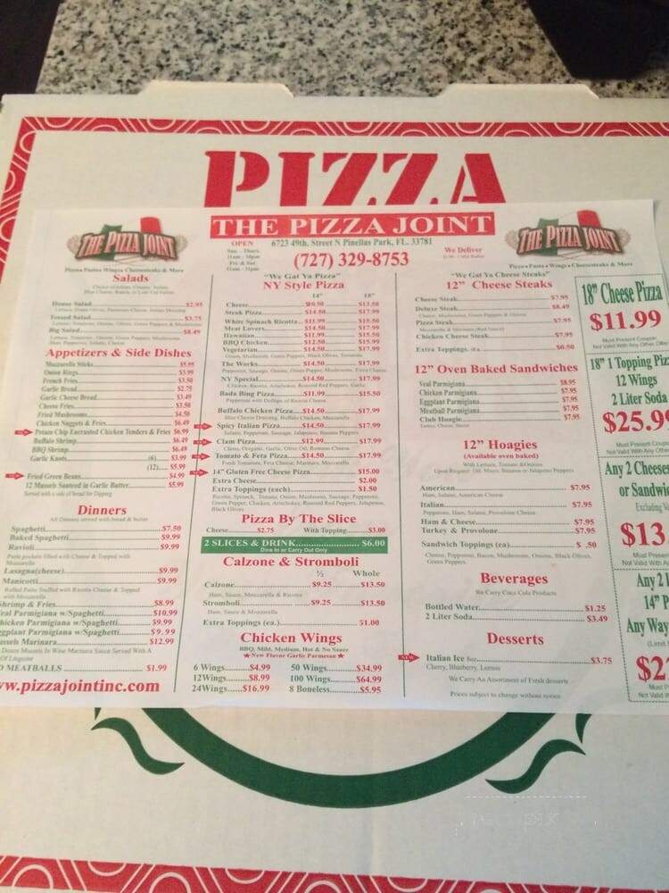 The Pizza Joint - Pinellas Park, FL