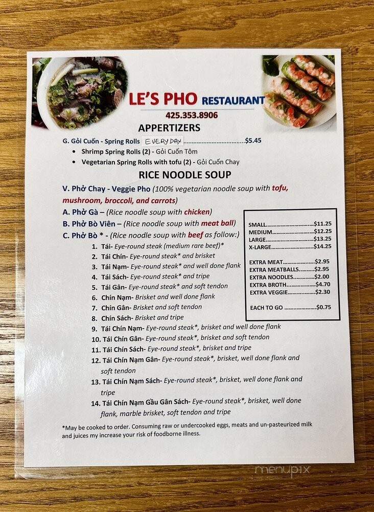 Than Brothers Restaurant - Everett, WA menu_pic