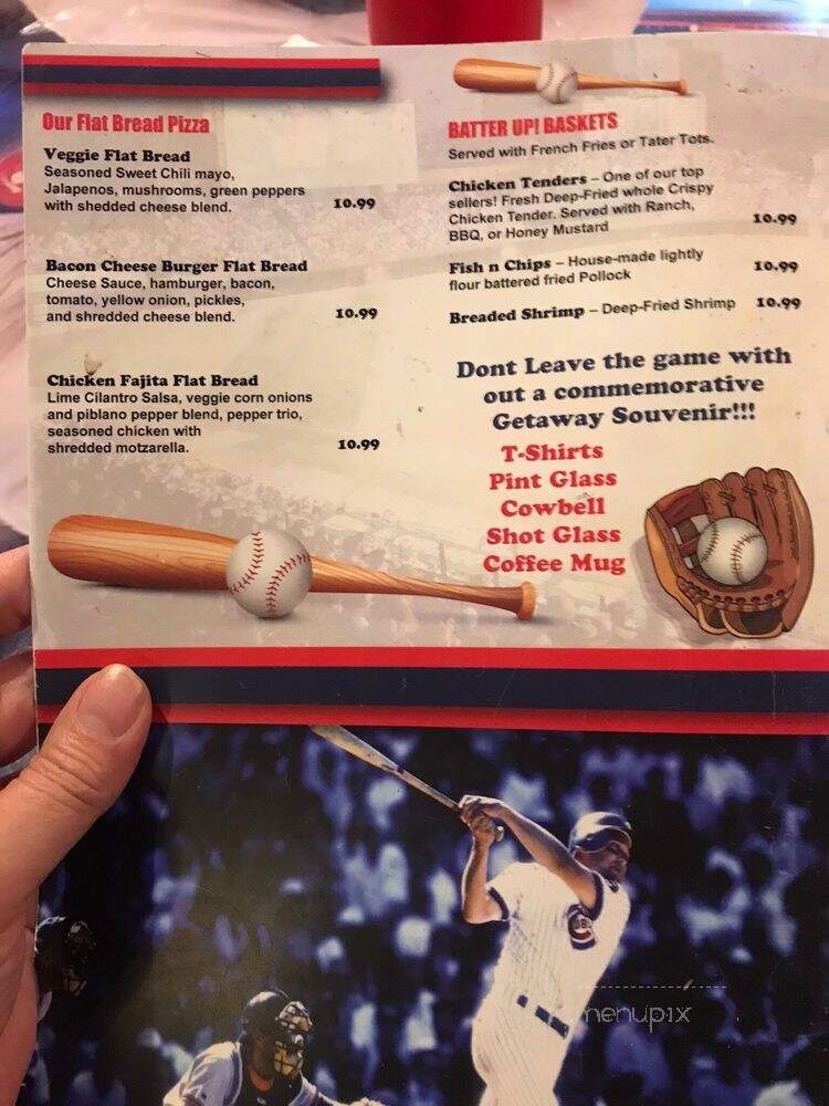 Get-A-Way Saloon - Bridgman, MI menu_pic