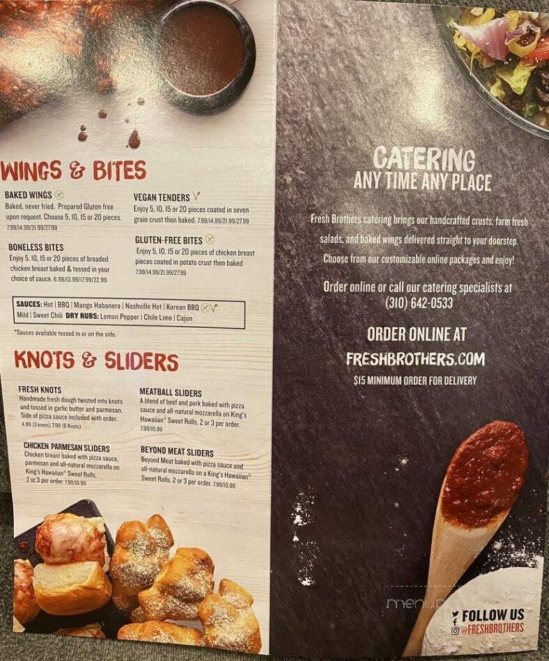 Fresh Brother's - Redondo Beach, CA menu_pic