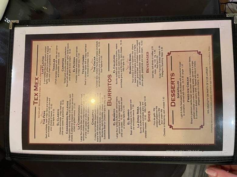 Maggie Ritas - Houston, TX menu_pic