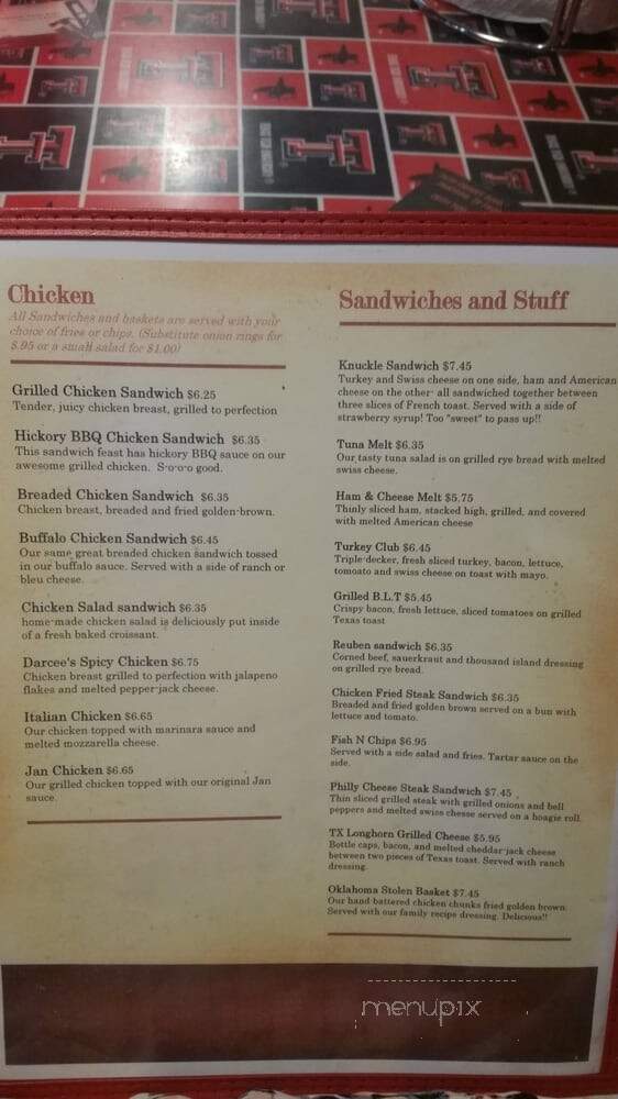 Mr. B's Burger Pub - Pantego, TX menu_pic