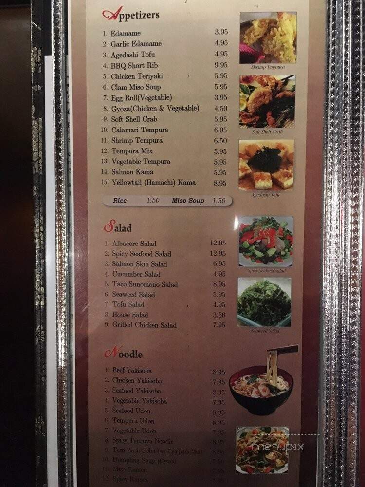 Tsuruya Sushi - San Diego, CA menu_pic