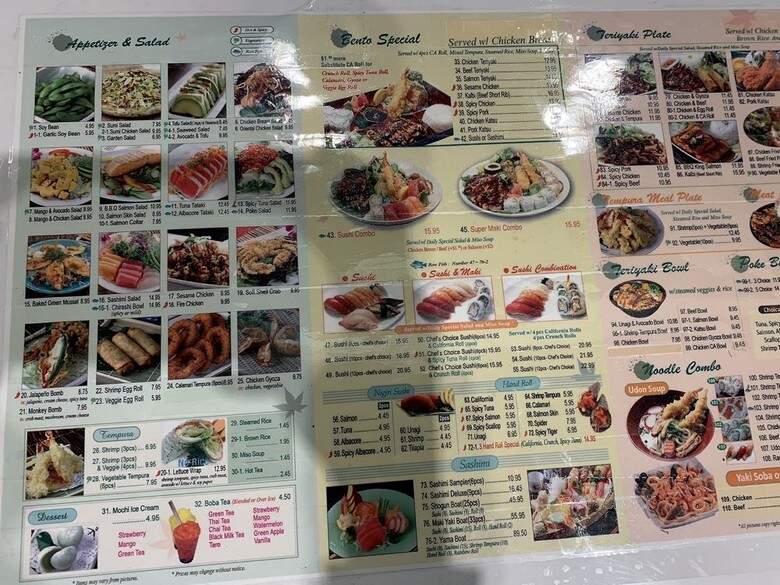 Maki Yaki - Whittier, CA menu_pic