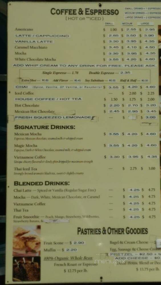 Coffee Time - Lompoc, CA menu_pic