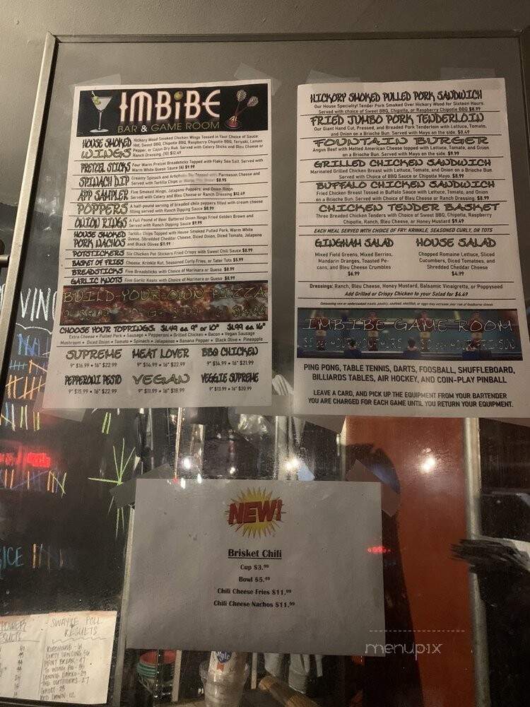 Imbibe - Indianapolis, IN menu_pic