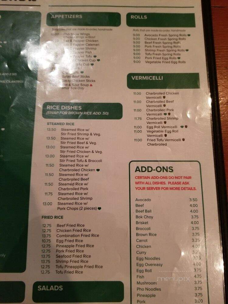 PhoShow - Culver City, CA menu_pic
