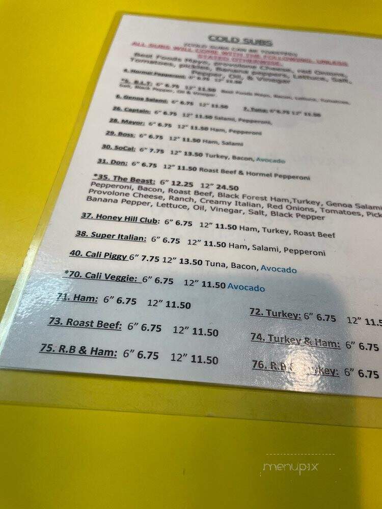 Grand Terrace Grinders - Grand Terrace, CA menu_pic