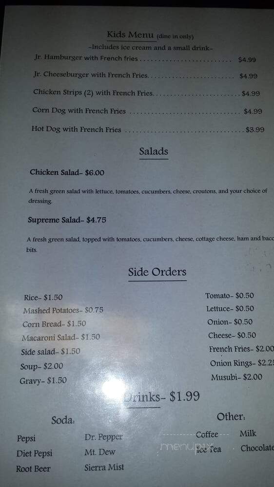 Gold Canyon Sub Shop - Dayton, NV menu_pic