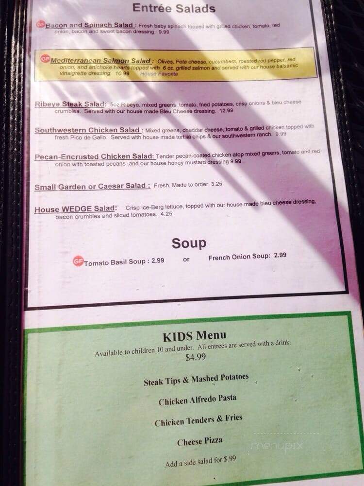 Lakeview Restaurant - Somerset, KY menu_pic