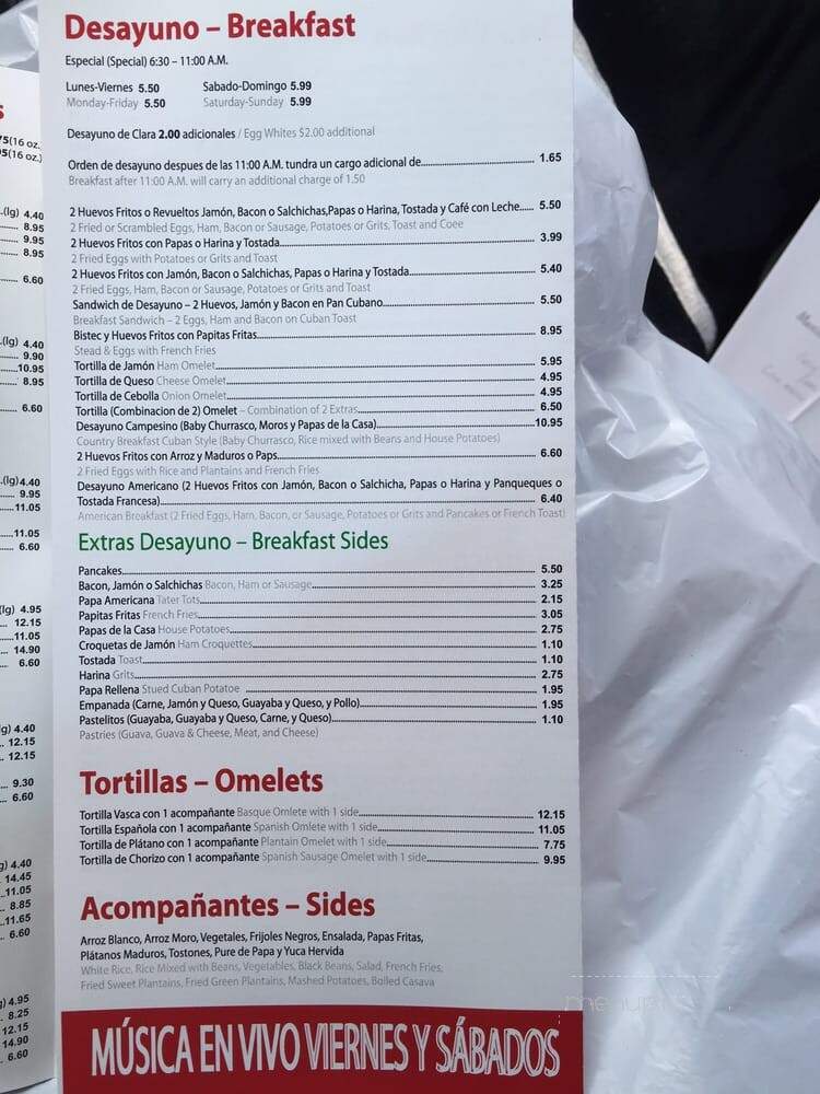 Latin American - Hialeah, FL menu_pic