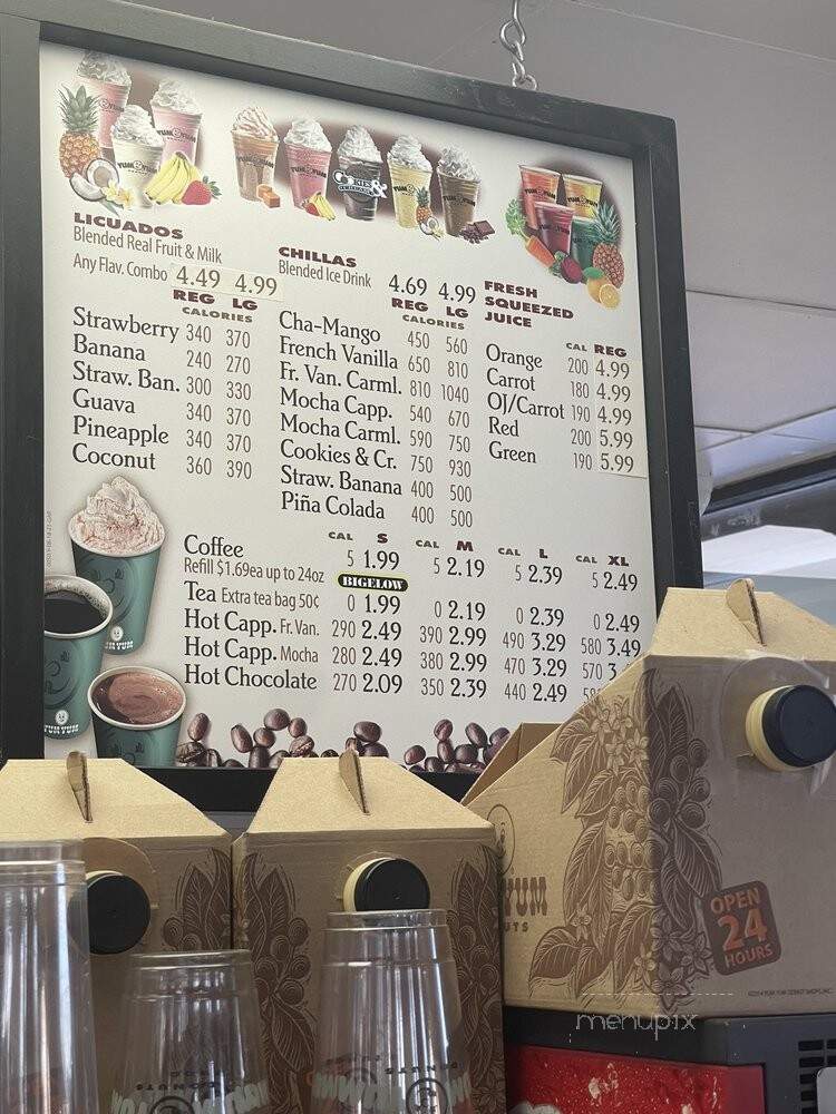 Yum Yum Donuts - Baldwin Park, CA menu_pic