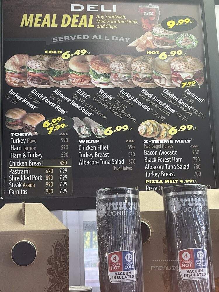 Yum Yum Donuts - Baldwin Park, CA menu_pic