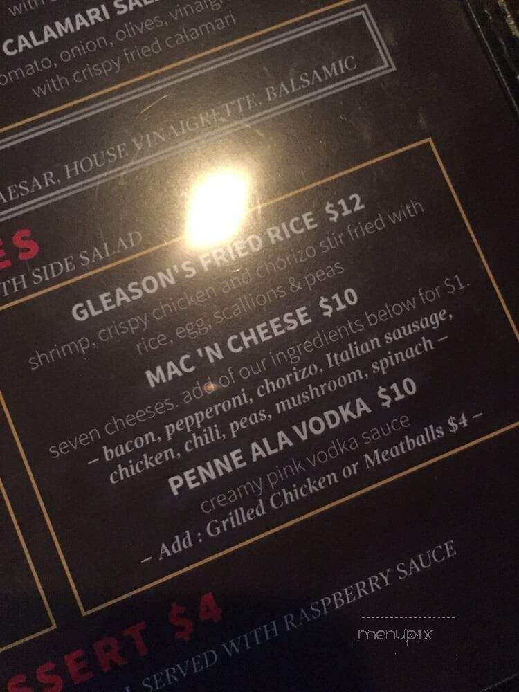 Gleason's - Astoria, NY menu_pic