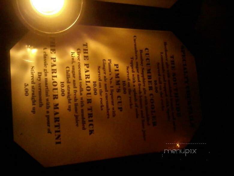 The Parlour Room Of Hollywood - Hollywood, CA menu_pic