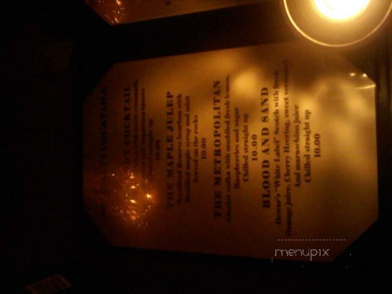 The Parlour Room Of Hollywood - Hollywood, CA menu_pic