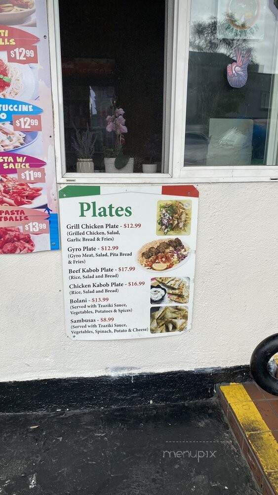 Capri Pizza & Pasta - San Diego, CA menu_pic