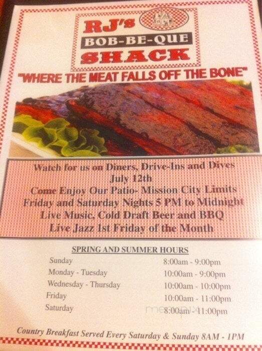 RJ's Bob-B-cue - Mission, KS menu_pic