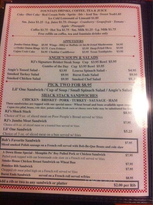 RJ's Bob-B-cue - Mission, KS menu_pic