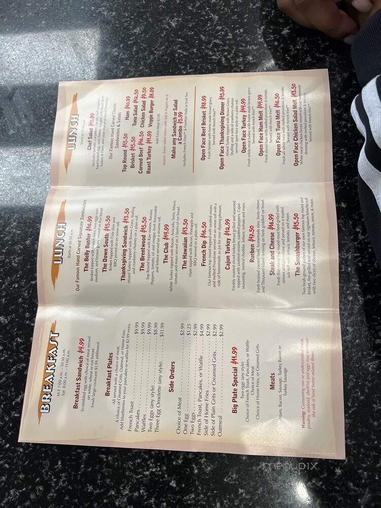MGM Roast Beef & Co - Washington, DC menu_pic