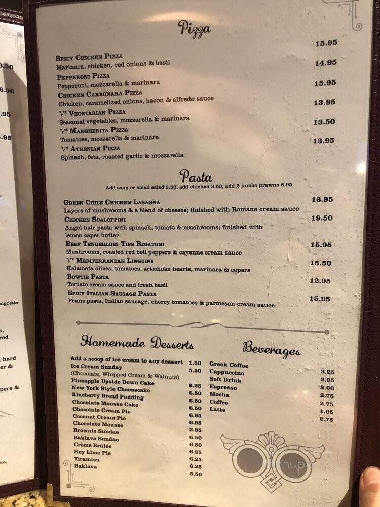 Nick & Jimmy's Restaurant & Bar - Albuquerque, NM menu_pic