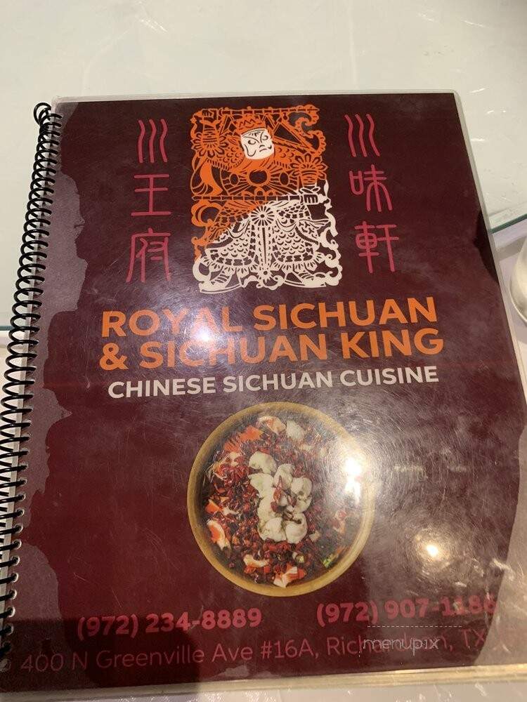 Royal Sichuan - Richardson, TX menu_pic
