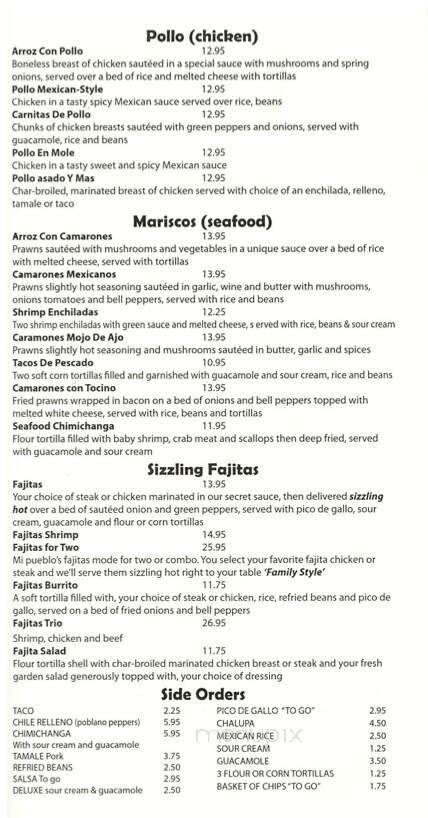 Cozumel Mexican and Spanish Restaurant - Pompano Beach, FL menu_pic