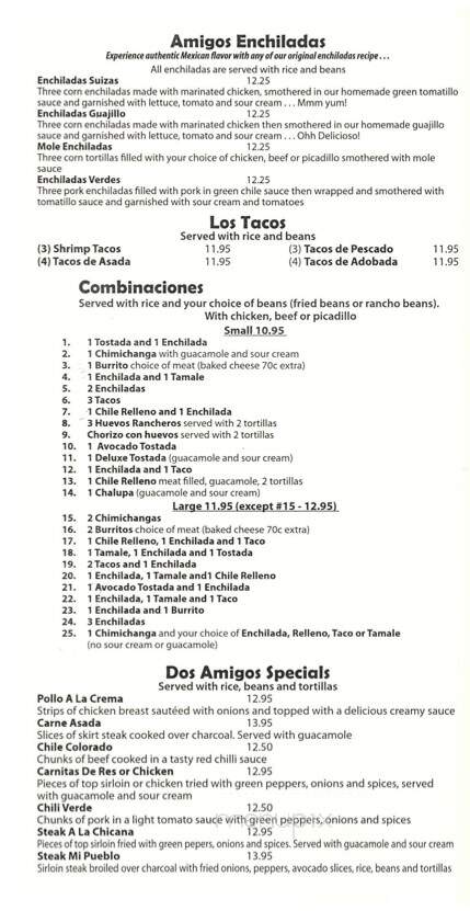 Cozumel Mexican and Spanish Restaurant - Pompano Beach, FL menu_pic