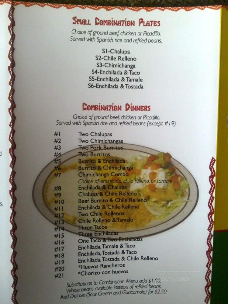 Archie's Mexican - Normandy Park, WA menu_pic