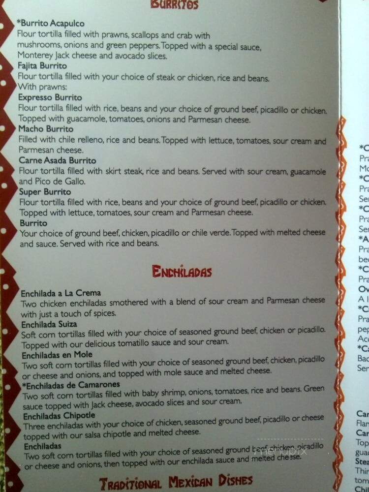 Archie's Mexican - Normandy Park, WA menu_pic