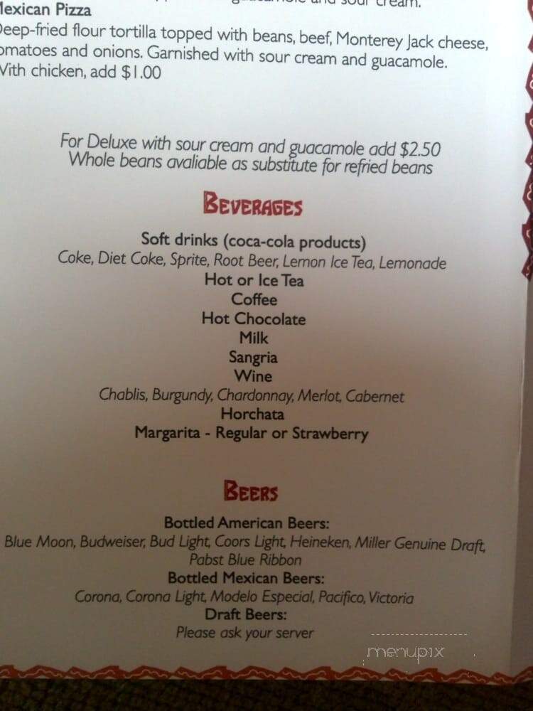 Archie's Mexican - Normandy Park, WA menu_pic