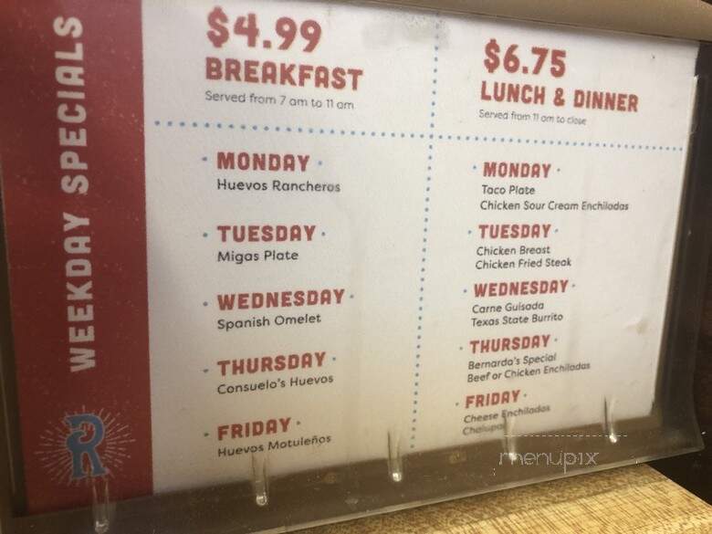 Rogelio's - San Marcos, TX menu_pic