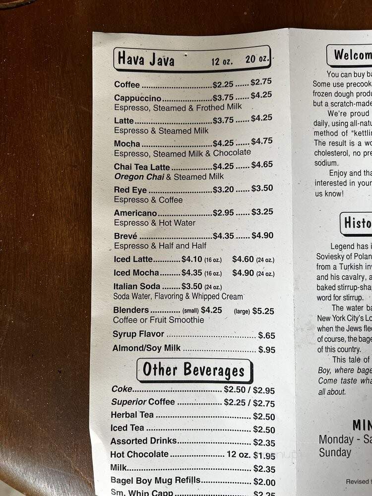Bagel Boy - Sioux Falls, SD menu_pic