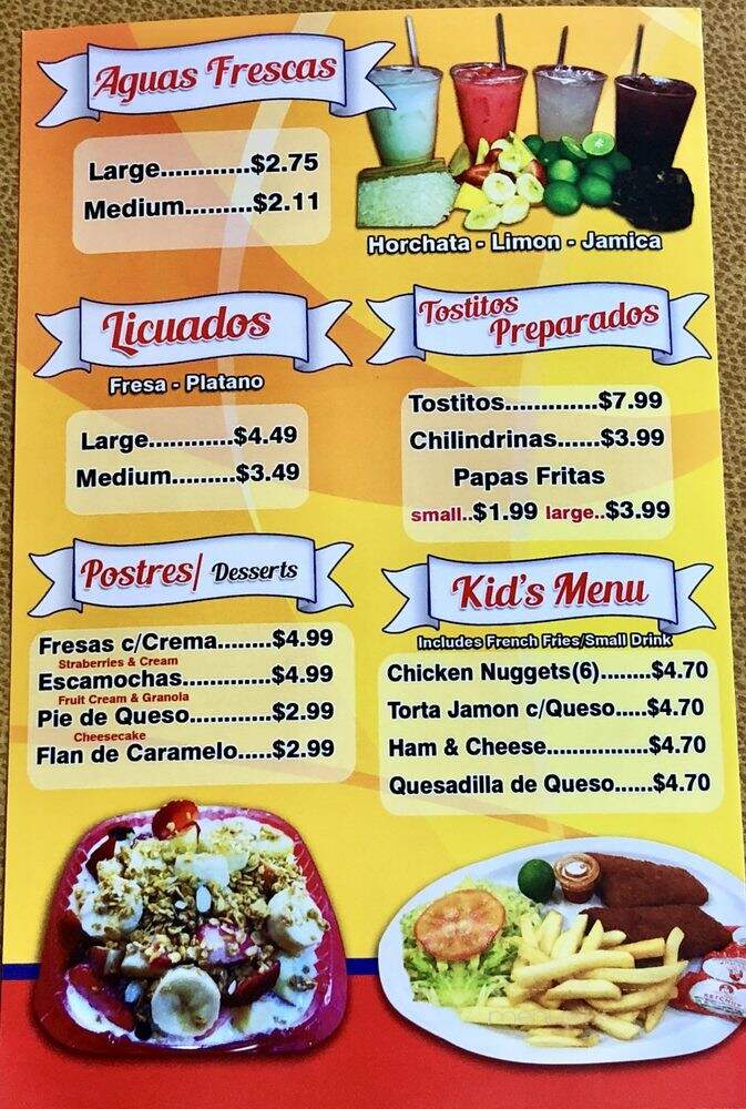 El Chavo - Mesa, AZ menu_pic