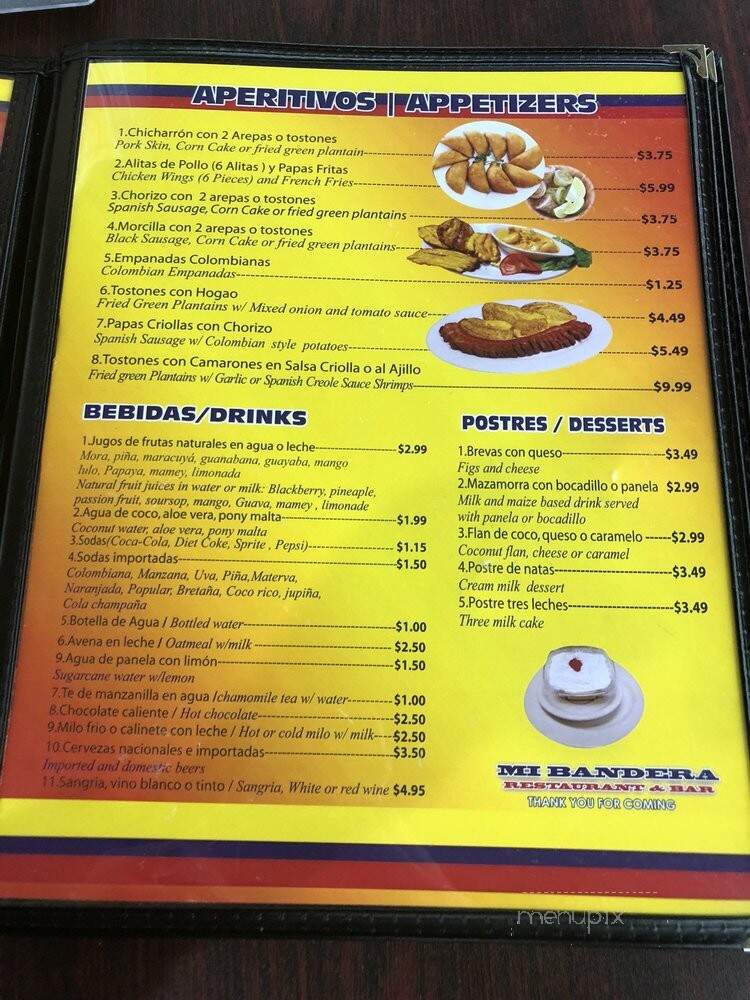 Mi bandera - Tampa, FL menu_pic