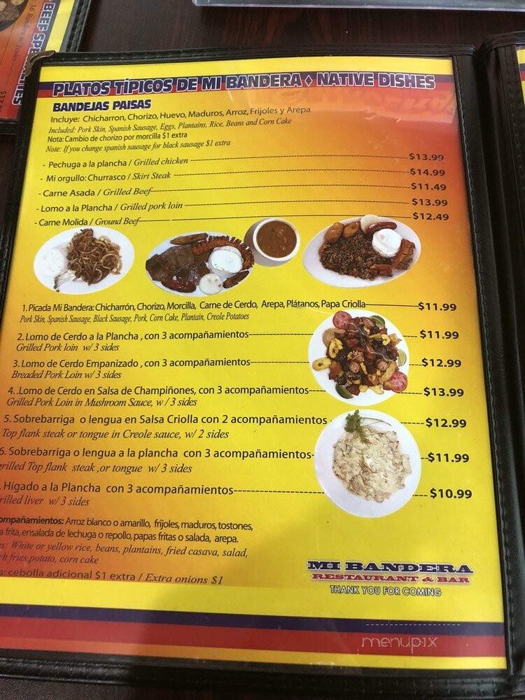 Mi bandera - Tampa, FL menu_pic