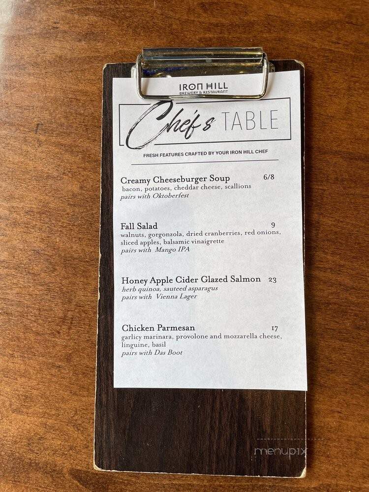 Iron Hill Brewery & Restaurant - Wilmington, DE menu_pic