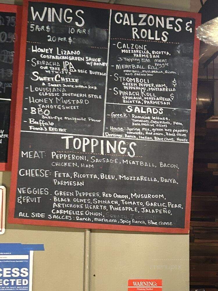 Pizzeria Luigi - San Diego, CA menu_pic