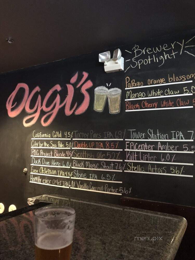Oggi's Pizza and Brewing Company - Glendale, AZ menu_pic