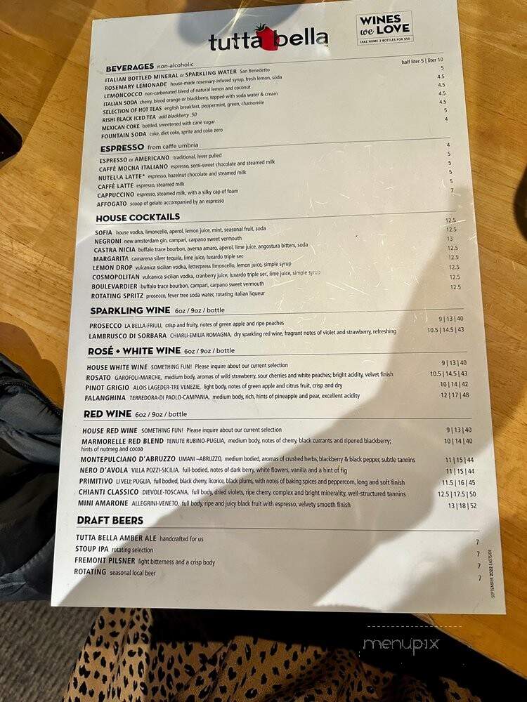 Tutta Bella Neapolitan Pizzeria - Issaquah - Issaquah, WA menu_pic