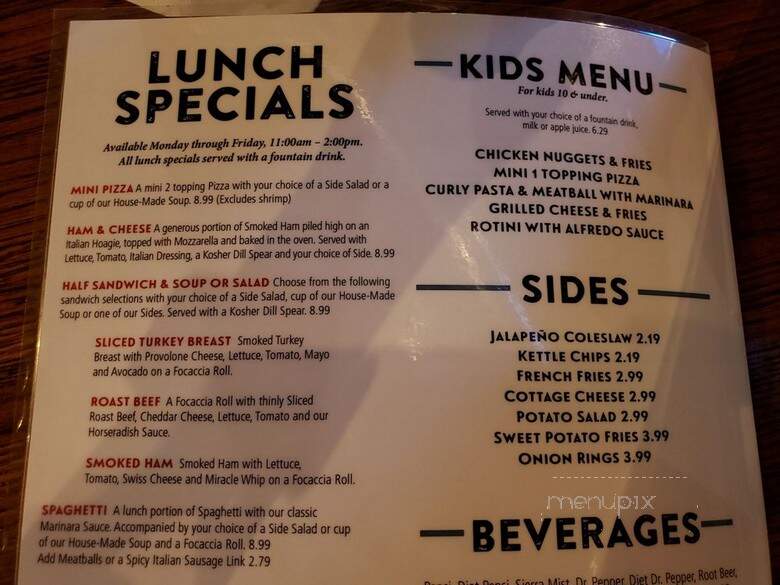Stone Canyon Pizza - Kansas City, MO menu_pic