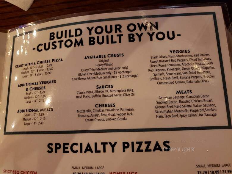 Stone Canyon Pizza - Kansas City, MO menu_pic