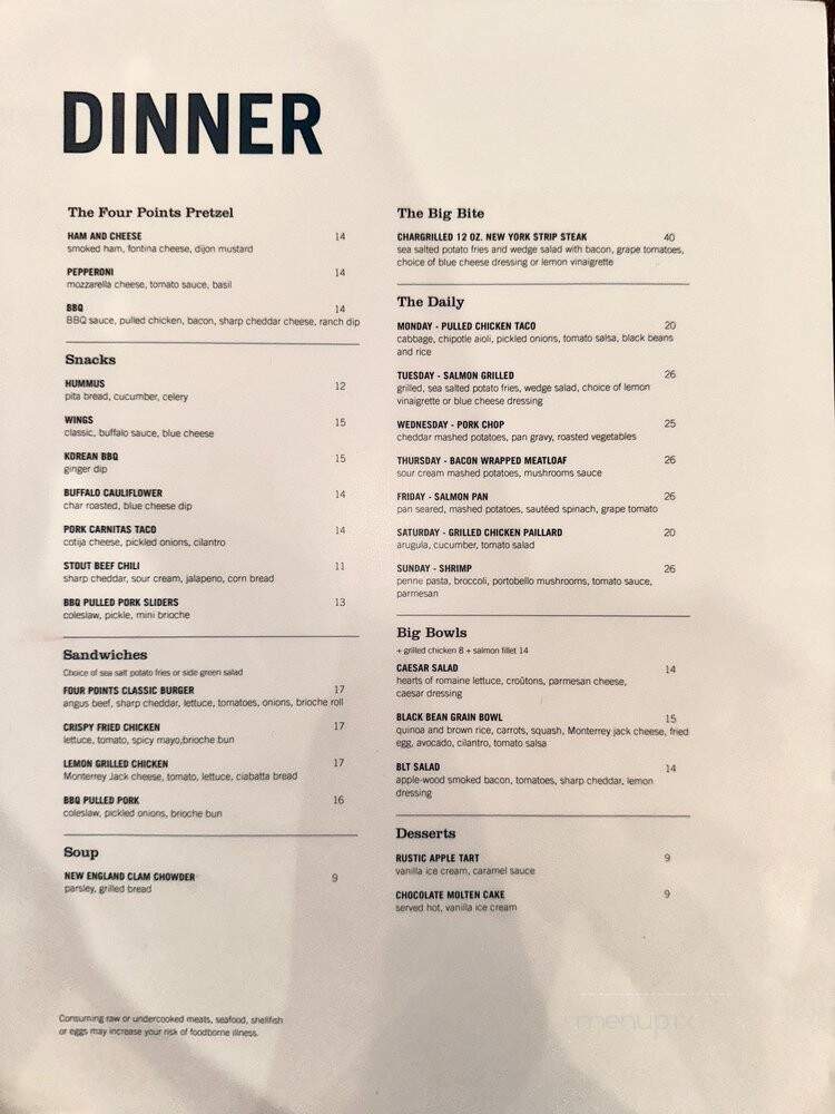 Hangar - San Jose, CA menu_pic
