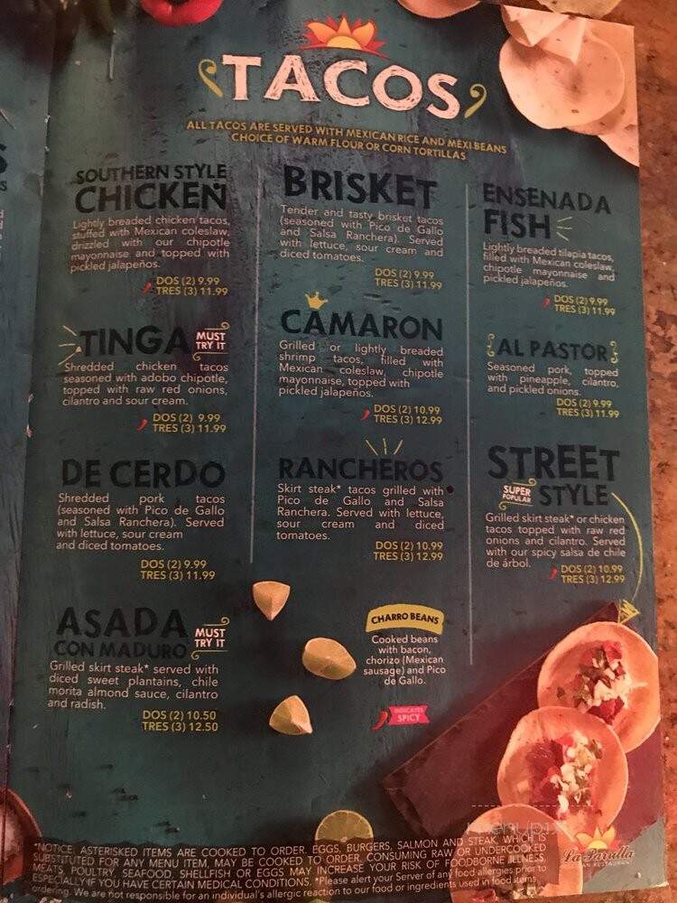 La Parrilla - Dothan, AL menu_pic