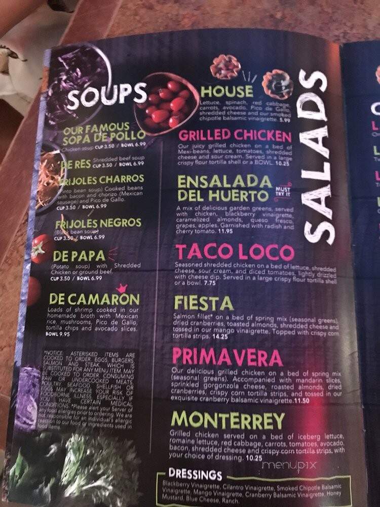 La Parrilla - Dothan, AL menu_pic