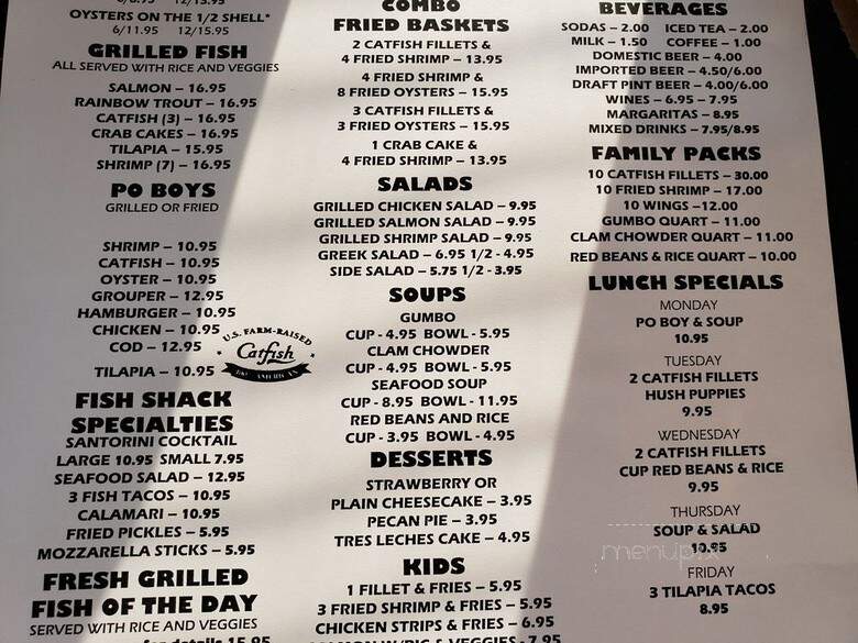Fish Shack - Plano, TX menu_pic