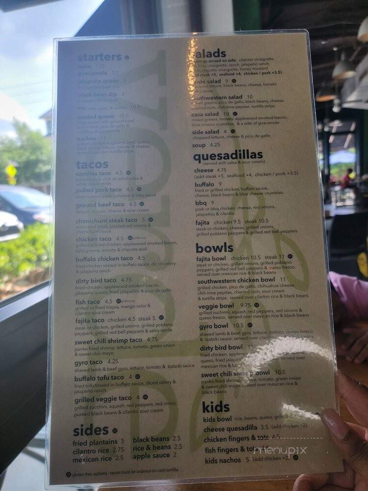 Verde Taqueria and Cantina - Atlanta, GA menu_pic